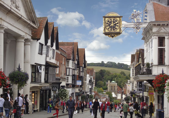 Guildford High Street Shopping